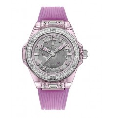 Hublot Big Bang One Click Rosado Sapphire Diamantes 39mm 465.JP.4802.RT.1204 Réplica Reloj