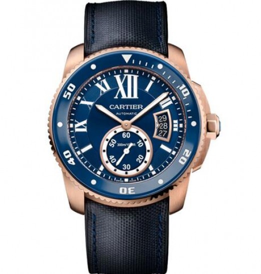 Cartier Calibre De Cartier Diver azul WGCA0009 Réplica Reloj