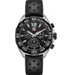 TAG Heuer Formula 1 Chronograph Dial Negro Caucho Negro CAZ1110.FT8023 Réplica Reloj