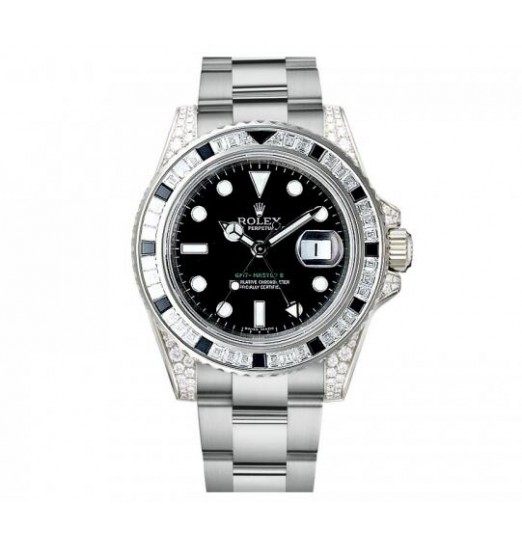 Rolex Oyster Perpetual GMT Master 2 Oro diamante 116759-SANR Réplica Reloj