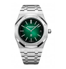 Audemars Piguet Royal Oak Jumbo Extra - Thin Platinum Verde 15202PT.OO.1240PT.01