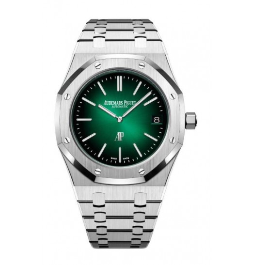 Audemars Piguet Royal Oak Jumbo Extra - Thin Platinum Verde 15202PT.OO.1240PT.01