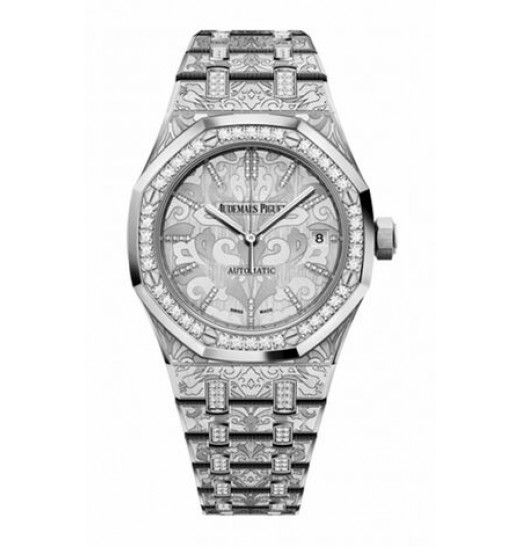 Audemars Piguet Royal Oak Selfwining Oro blanco & Diamonds Reloj