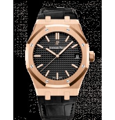 Audemars Piguet Royal Oak 15500 oro rosado/Negra/strap 15500OR.O.D002CR.01