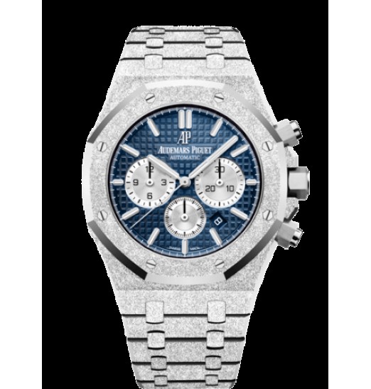 Audemars Piguet Royal Oak 41 Chronograph Frosted Oro blanco/Azul 26331BC.GG.1224BC.02