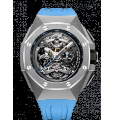 Audemars Piguet Royal Oak Concept Tourbillon Chronograph Openworked Selfwining Titanium/Azul 26587TI.OO.D031CA.01