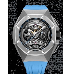 Audemars Piguet Royal Oak Concept Tourbillon Chronograph Openworked Selfwining Titanium/Azul 26587TI.OO.D031CA.01