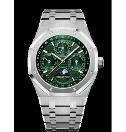 Audemars Piguet Royal Oak Perpetual Calendar 41 Acero Inoxidable/Reloj Verde 26606ST.OO.1220ST.01