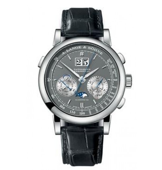 A.Lange & Sohne Datograph Perpetual Oro blanco con Gris Dial 410.038