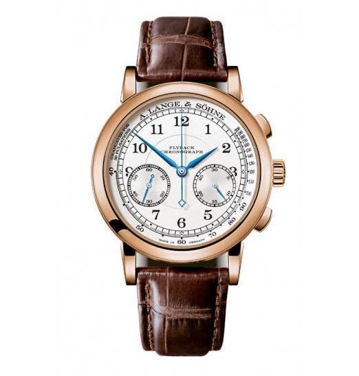 A.Lange & Sohne 1815 414.032 Chronograph oro rosado Negra Pulsometer