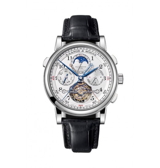 A.Lange & Sohne Tourbograph Perpetual pour le Morite Platinum Plata 706.025