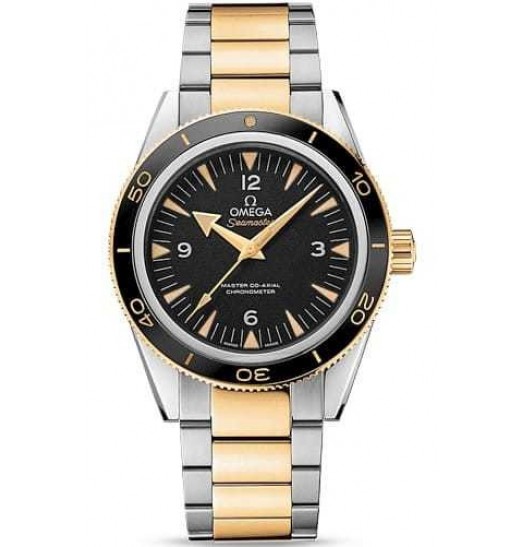 Omega Seamaster 300 Master Co-axial 41mm esfera negra on Two Tone Bracelet 233.20.41.21.01.002