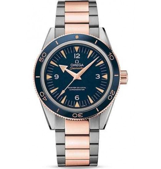 Omega Seamaster 300 Master Co-axial 41mm esfera azul on Two Tone Bracelet 233.60.41.21.03.001