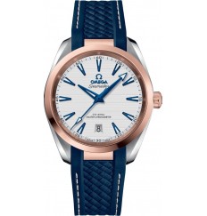 Omega Seamaster Aqua Terra 150M Co-Axial Master Chronometer 38mm Esfera blanca Oro rosa 220.22.38.20.02.001