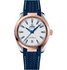 Omega Seamaster Aqua Terra 150M Co-Axial Master Chronometer 38mm Esfera blanca Oro rosa 220.22.38.20.02.001