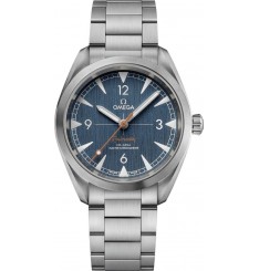 Omega Seamaster Railmaster Dial azul Denim Co-Axial Master Chronometer 220.10.40.20.03.001