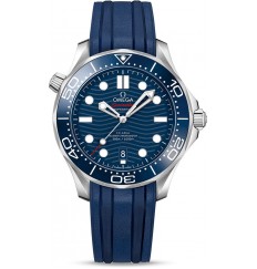 Omega Seamaster Diver 300M Co-Axial Master Chronometer con correa de caucho 210.32.42.20.03.001