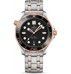 Omega Seamaster Diver 300M Co-Axial Master Chronometer esfera negra Oro Sedna 210.20.42.20.01.001