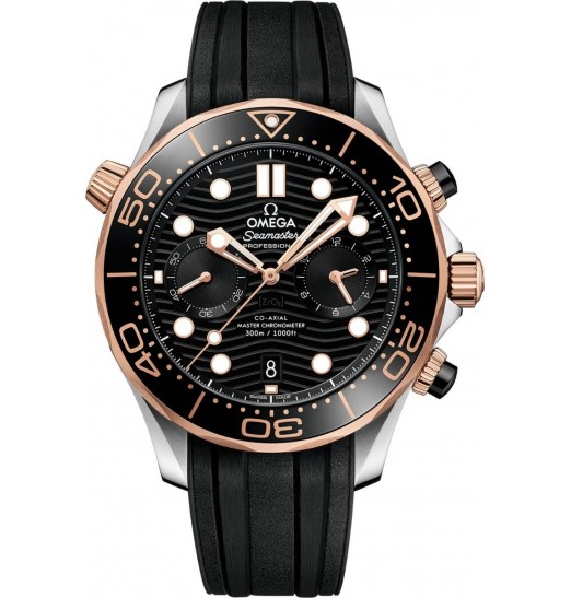 Omega Seamaster Diver 300m Master Chronometer Chronometer Acero y Oro 210.22.44.51.01.001