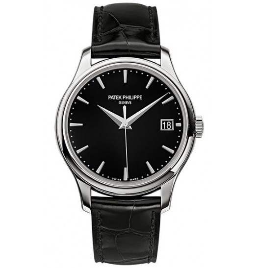 Patek Philippe Calatrava Mechanical Negro Dial De Cuero Hombres 5227G-010 Réplica Reloj